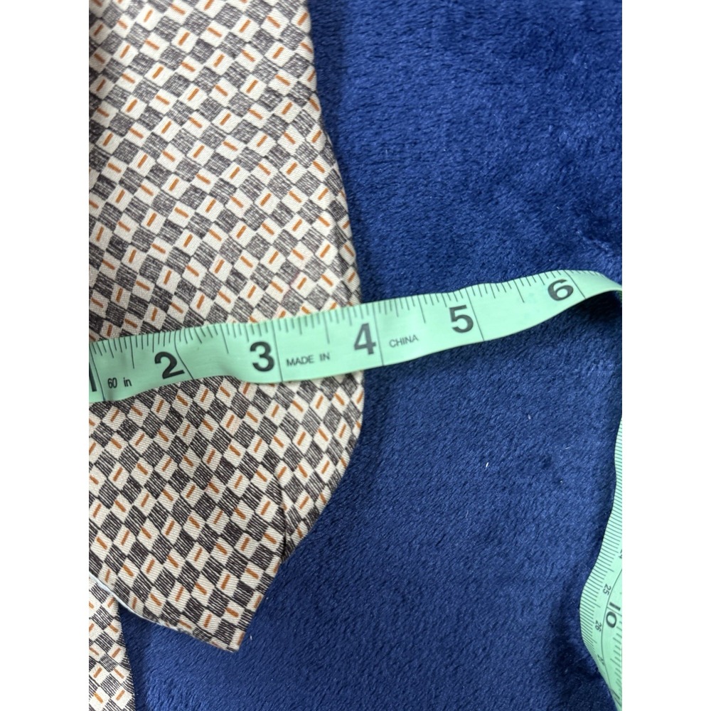 Yves Saint Laurent Mens Silk Classic Length Geometric - Picture 9 of 9
